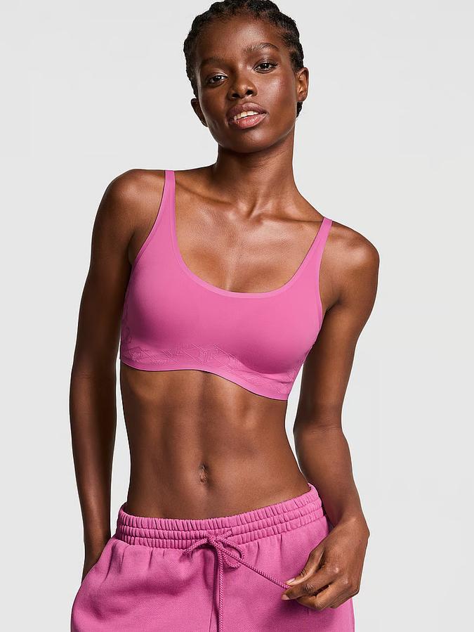 Relay Scoop Logo Sports Bra