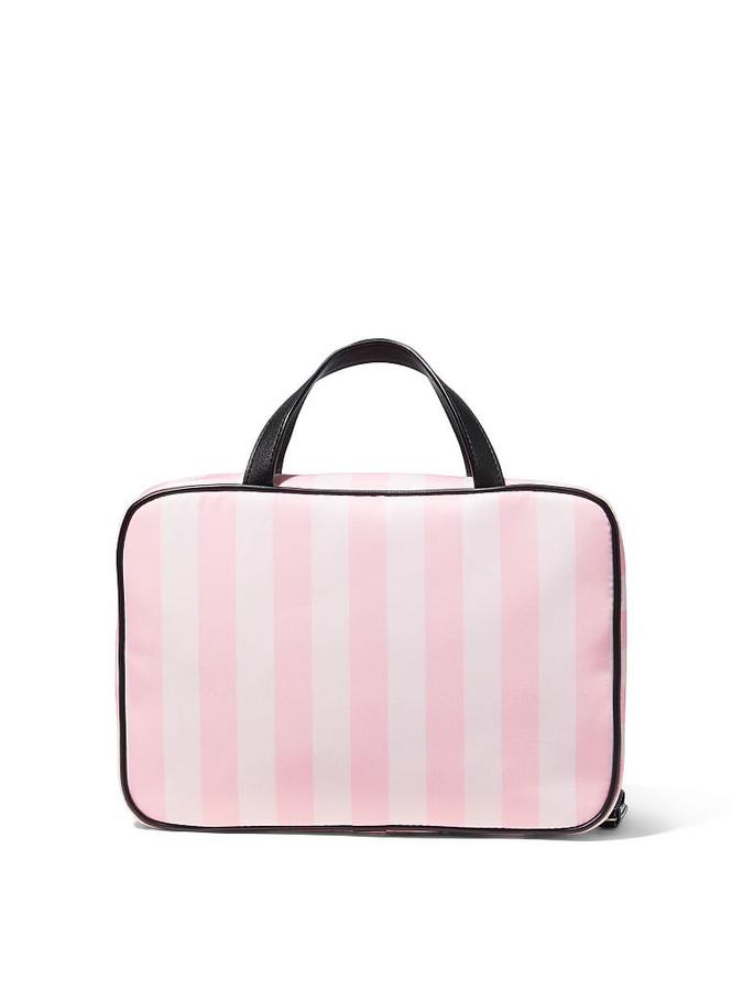 The Victoria Jetsetter Hanging Cosmetic Case Iconic Stripe image number 3