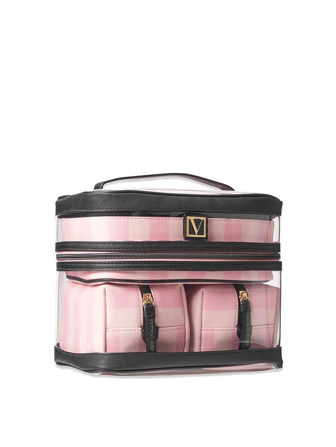 The Victoria 4-in-1 Train Case Iconic Stripe