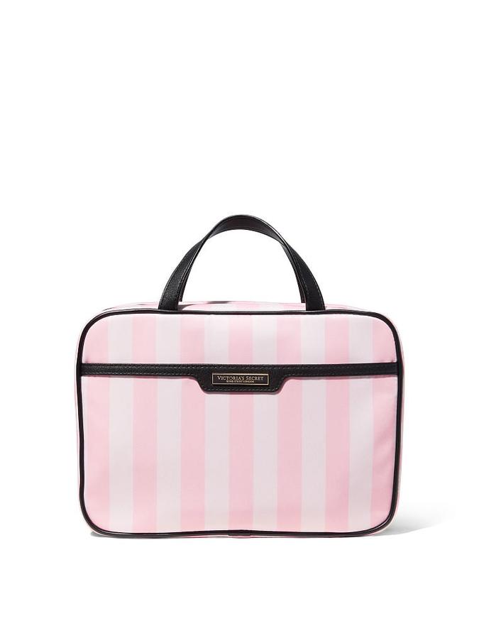 The Victoria Jetsetter Hanging Cosmetic Case Iconic Stripe