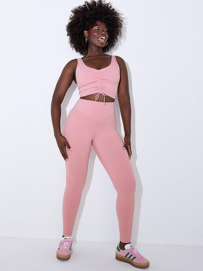 Relay Ruched Plunge Sports Bra image number 3
