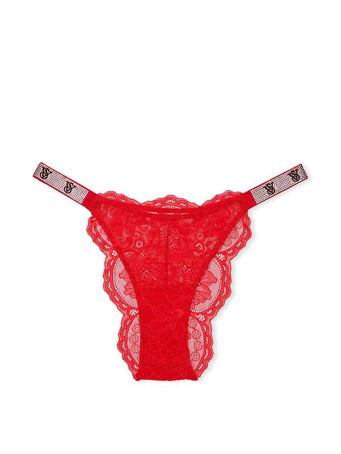 Shine Strap Lace Brazilian Panty image number 2