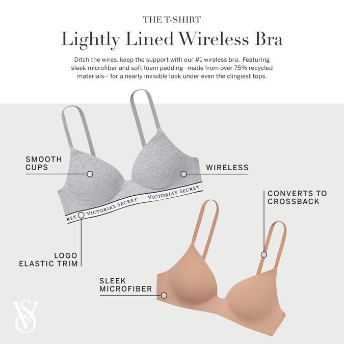 Cotton Logo Hardware Wireless Plunge Bralette image number 3