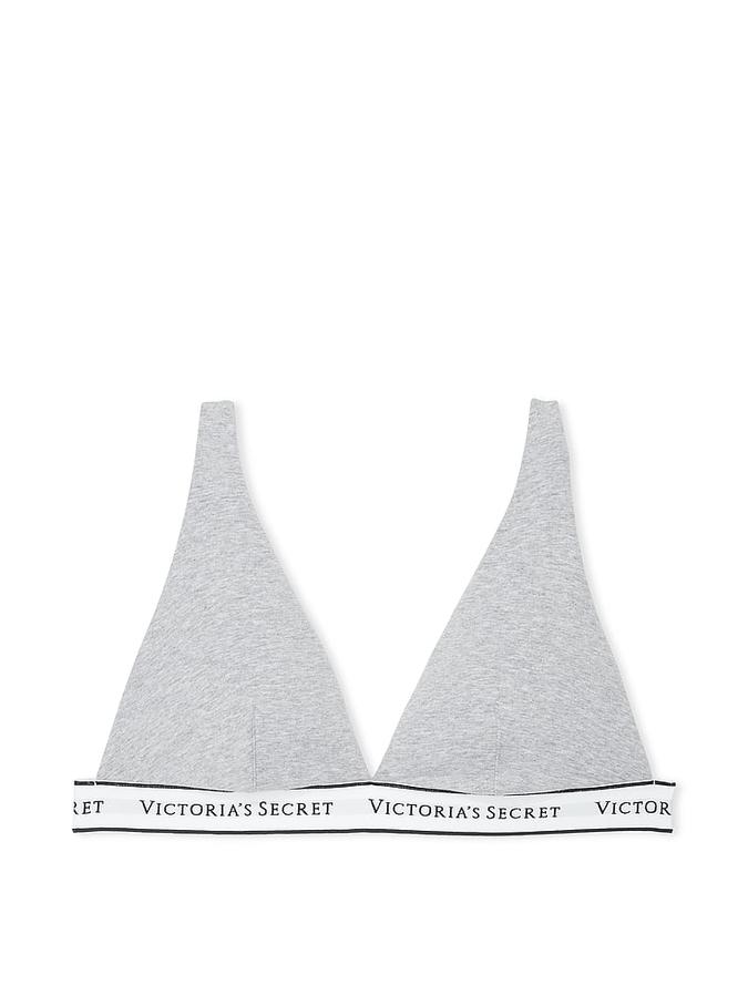 Wireless Cotton Plunge Bralette image number 2