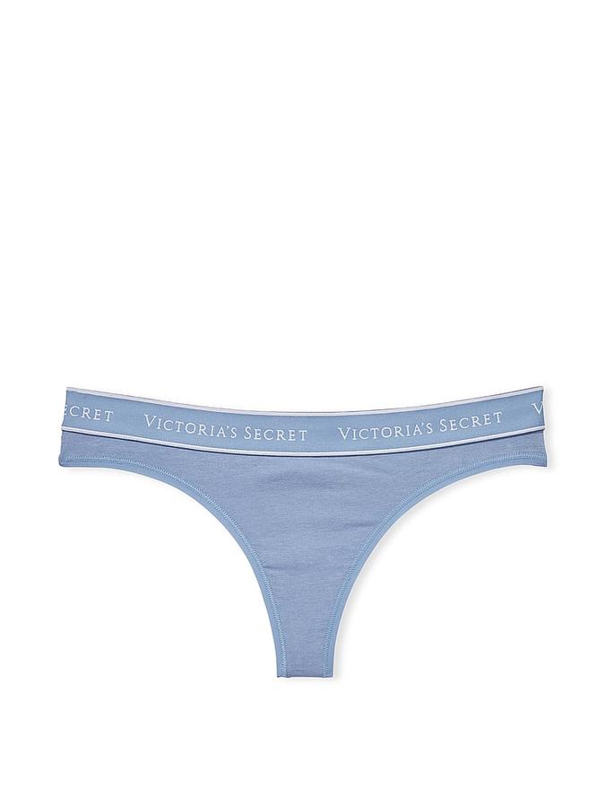 Logo Cotton Thong Panty image number 2