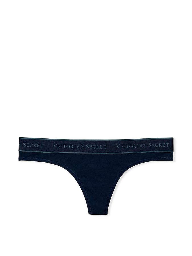 Logo Cotton Thong Panty image number 2