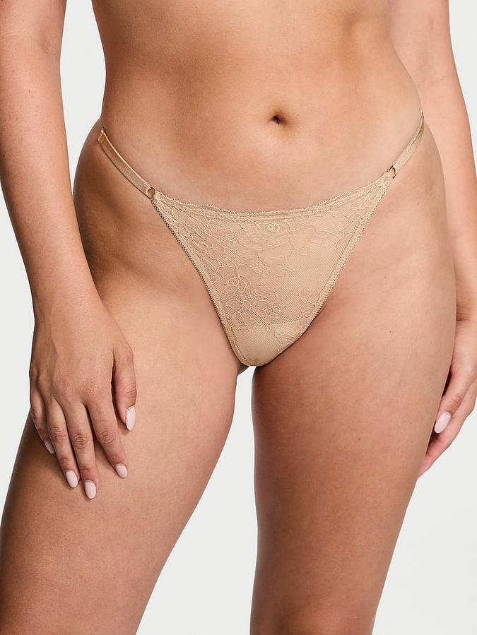 Rose Lace Adjustable V-String Panty