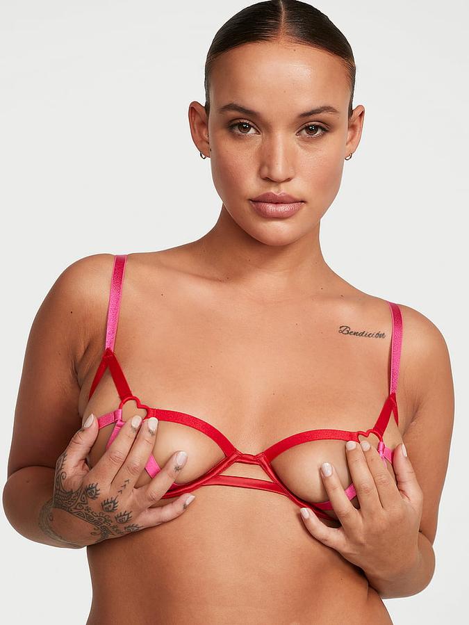 Heartware Open-Cup Strappy Demi Bra