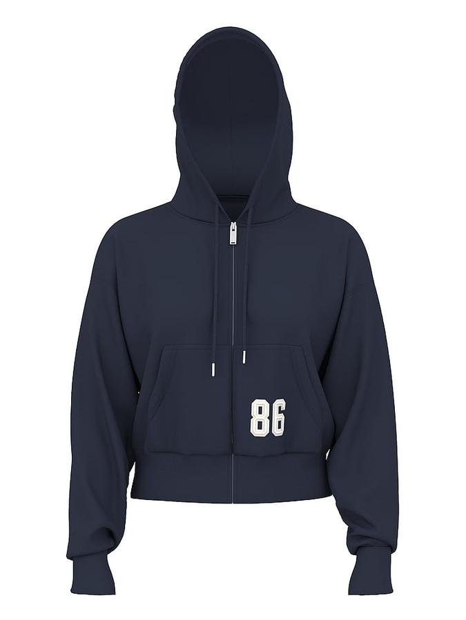Ivy Terry Shrunken Full-Zip Hoodie image number 2
