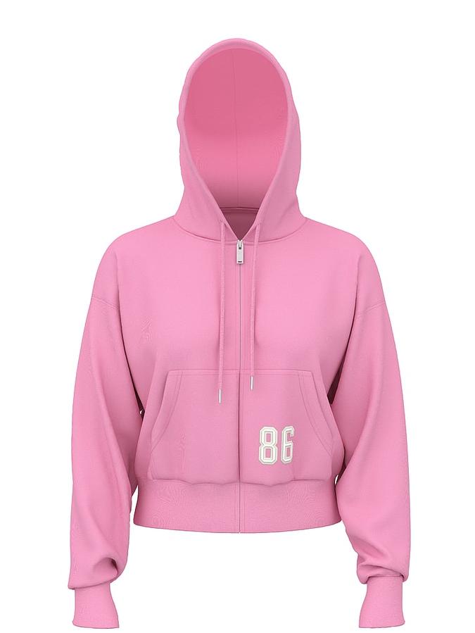 Ivy Terry Shrunken Full-Zip Hoodie image number 2