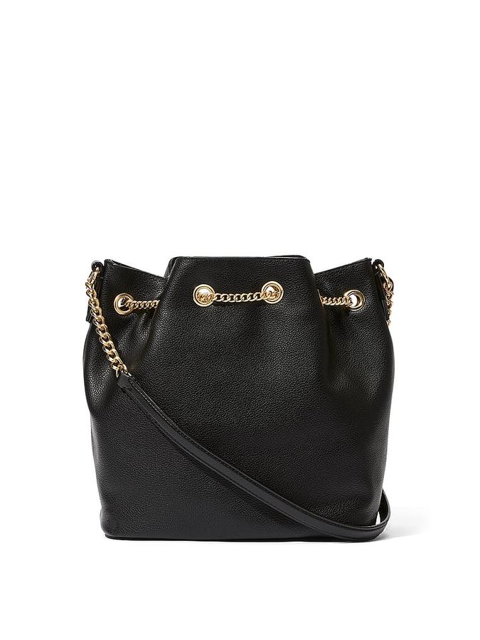 The Victoria Bucket Crossbody Bag black
