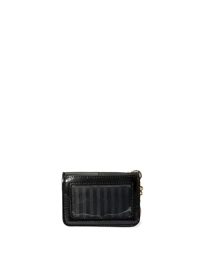 The Victoria Soft Card Case Keychain Charm Black