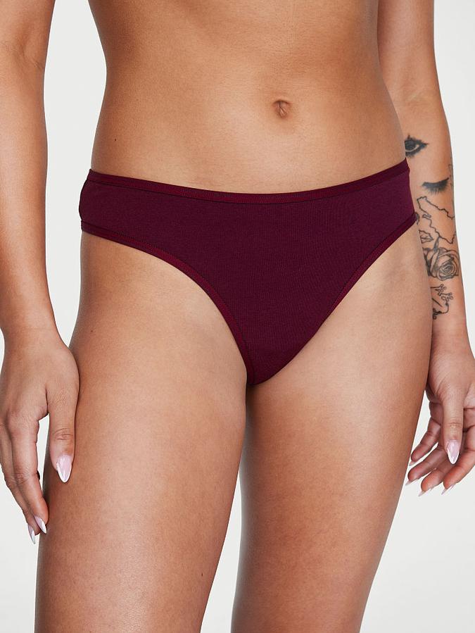 Mini Logo Cotton Thong Panty