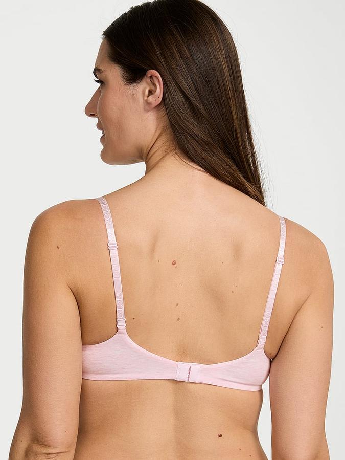Cotton Logo Hardware Lightly Lined Wireless Bra