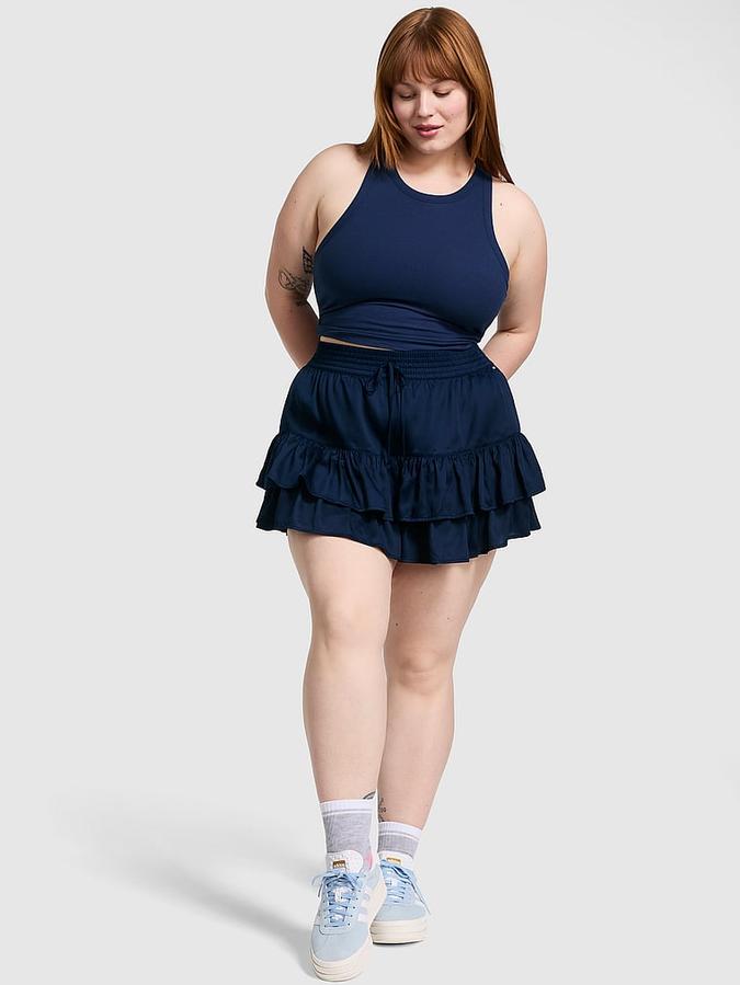 Summer Fling Satin Ruffle Skirt