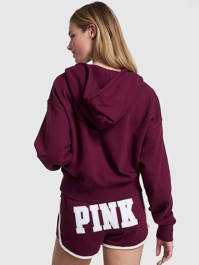 Ivy Terry Shrunken Full-Zip Hoodie