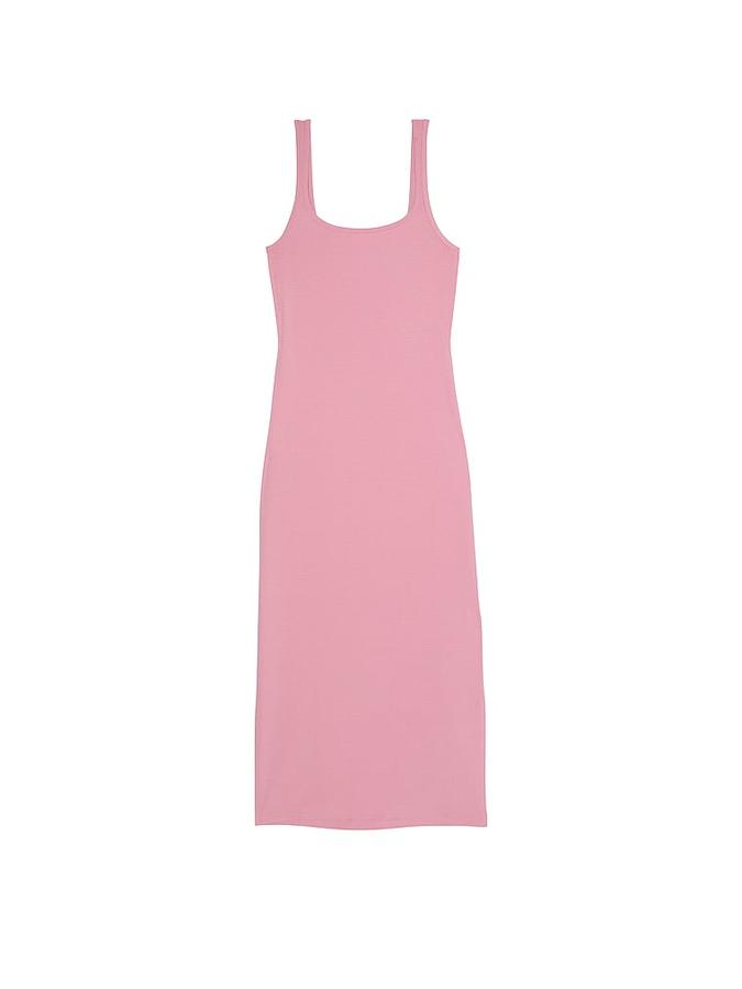 All-Day Soft Ribbed Bodycon Midi Dress image number 2