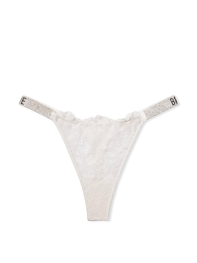 Bombshell Shine Strap Lace Thong Panty image number 2