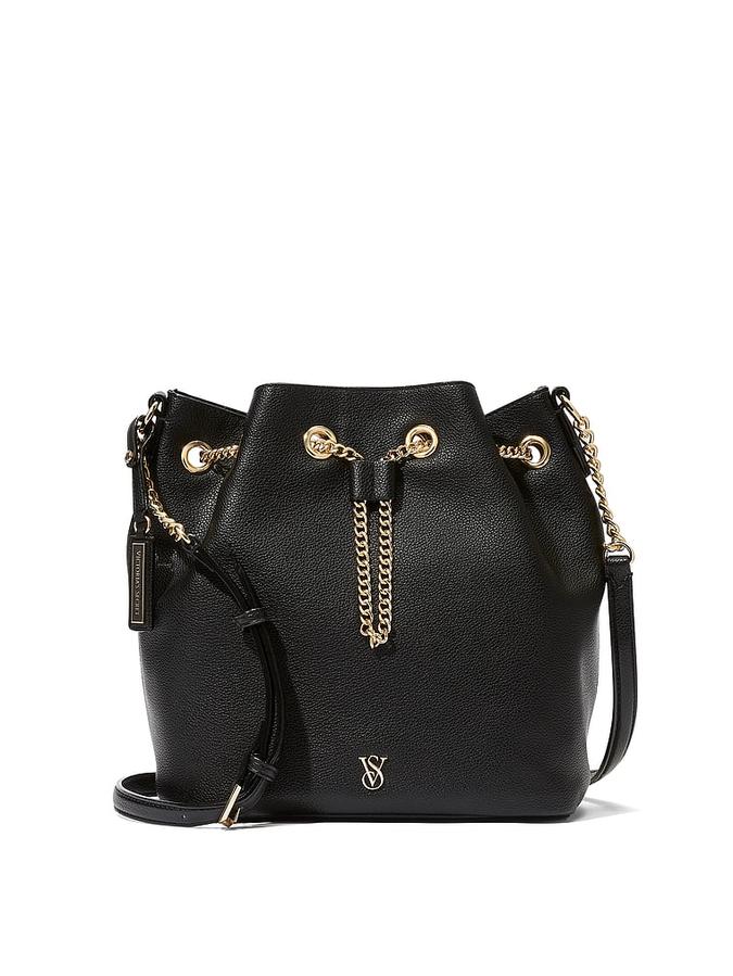 The Victoria Bucket Crossbody Bag black