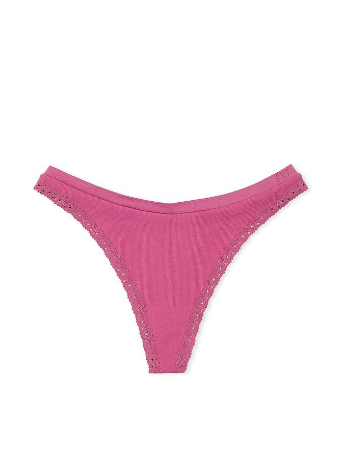 Seamless High-Leg Thong Panty