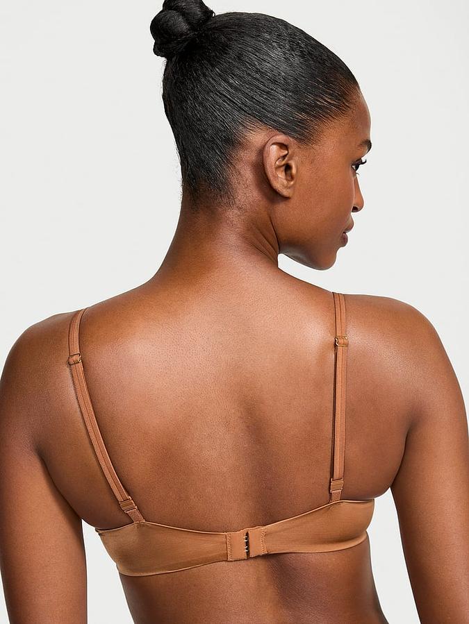 Smooth Lace-Trim Push-Up Bra