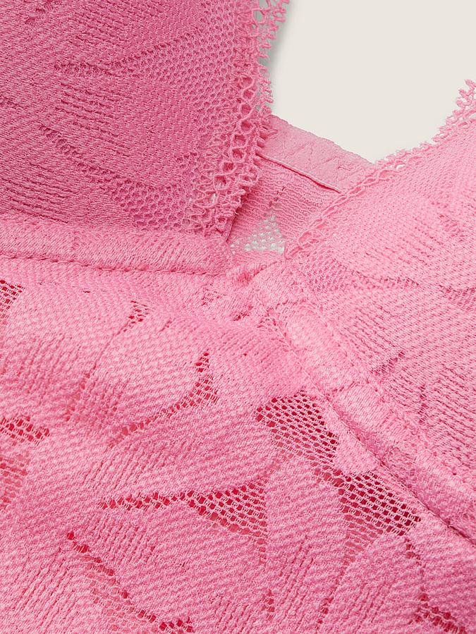 Lace Lightly Lined Plunge Bralette image number 3