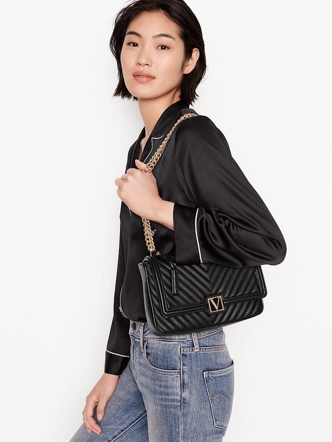 The Victoria Medium Crossbody Bag Black image number 2