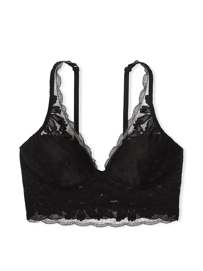 Lace Lightly Lined Plunge Bralette image number 2