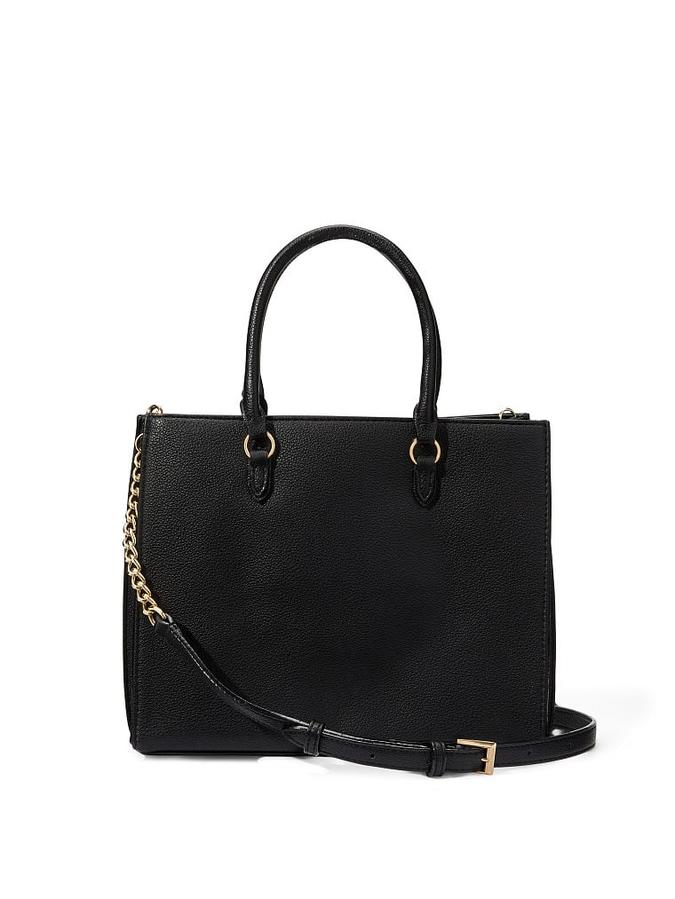 The Victoria Structured Satchel Black