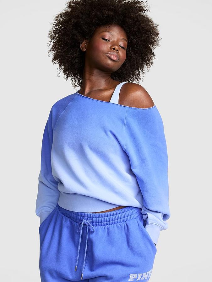 Ivy Fleece Off-The-Shoulder Sweatshirt