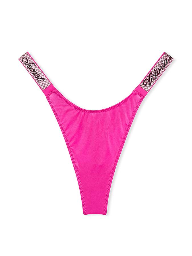Smooth Shine Strap Thong Panty