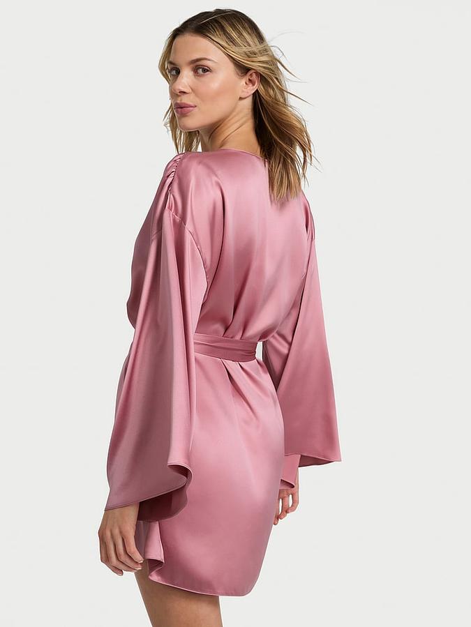 Short Satin Robe
