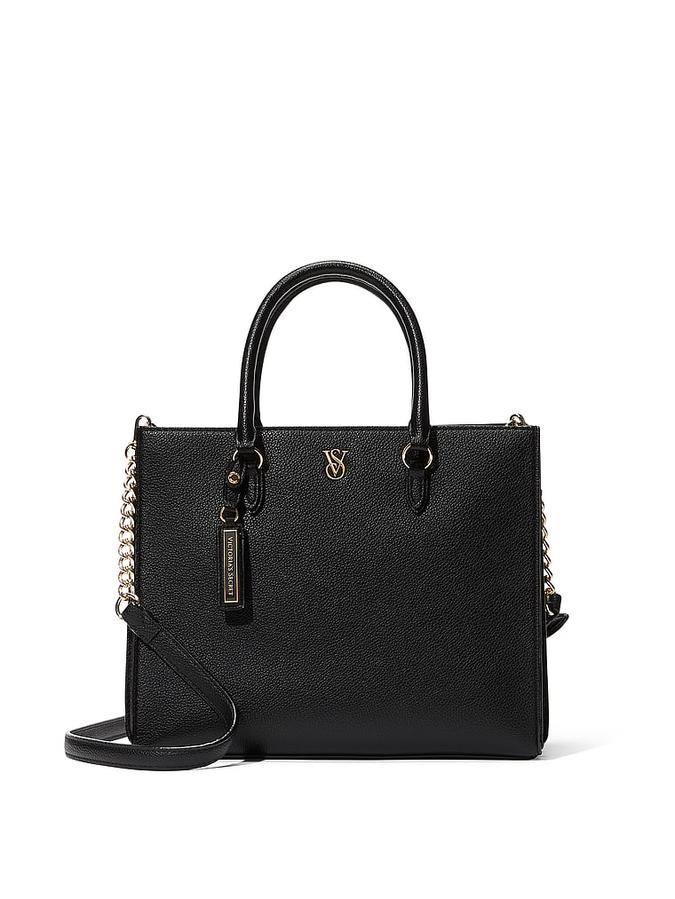 The Victoria Crossbody Satchel Bag black