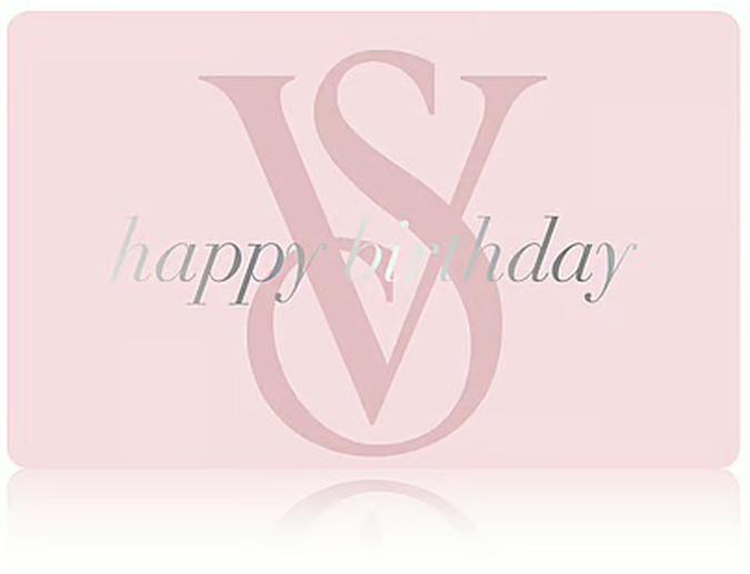 VS eGift Card- Happy Birthday Silver