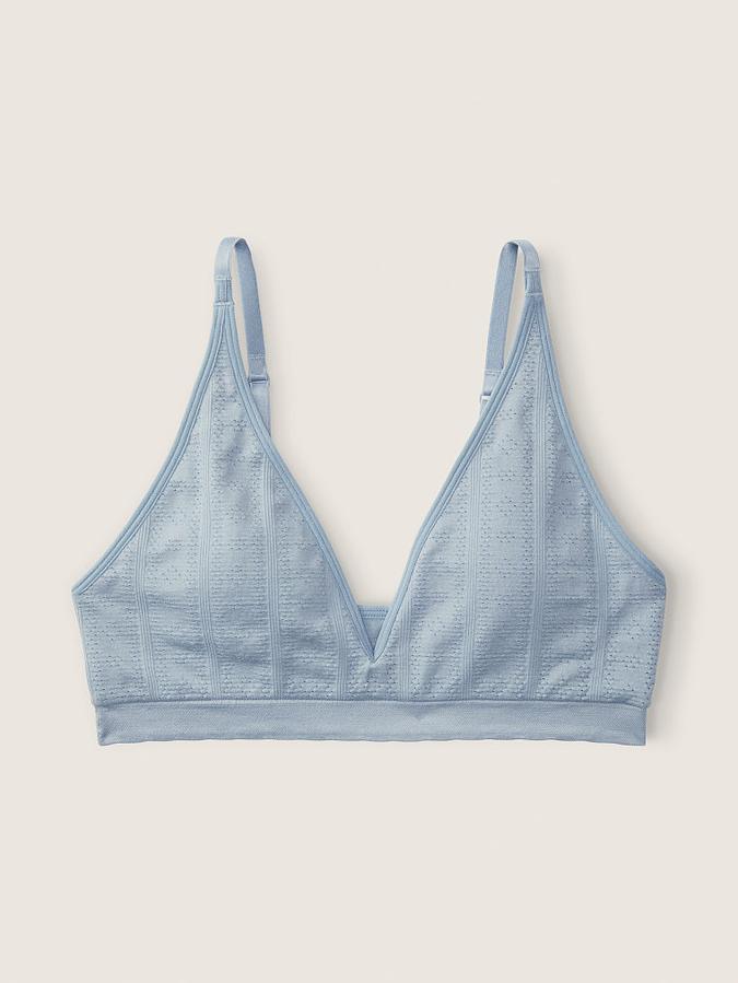 Soft Seamless Pointelle Lightly Lined Bralette image number 2