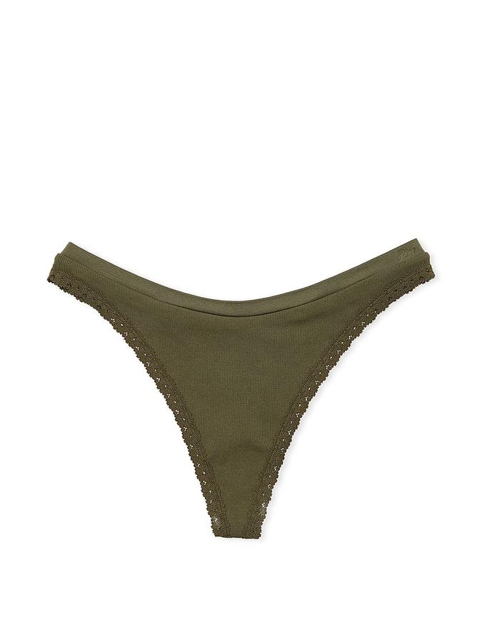 Seamless High-Leg Thong Panty