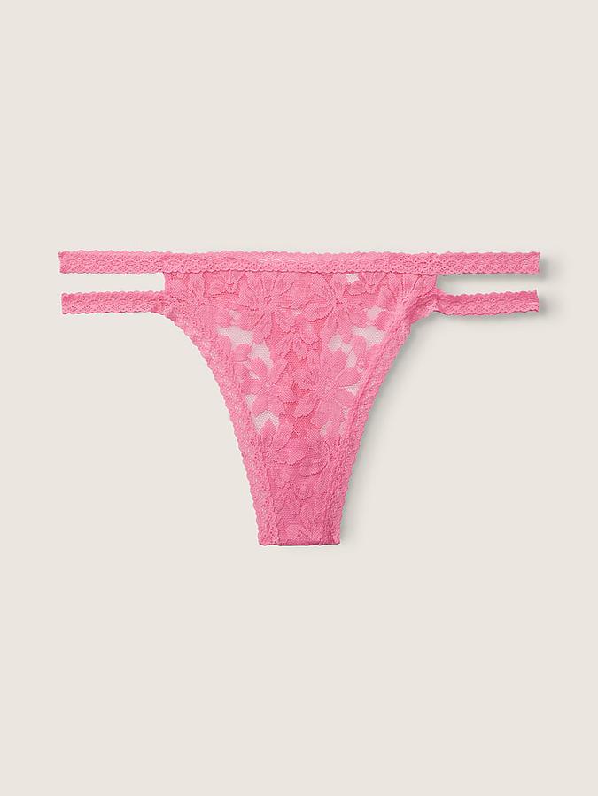 &nbsp;Lace Strappy Thong Panty