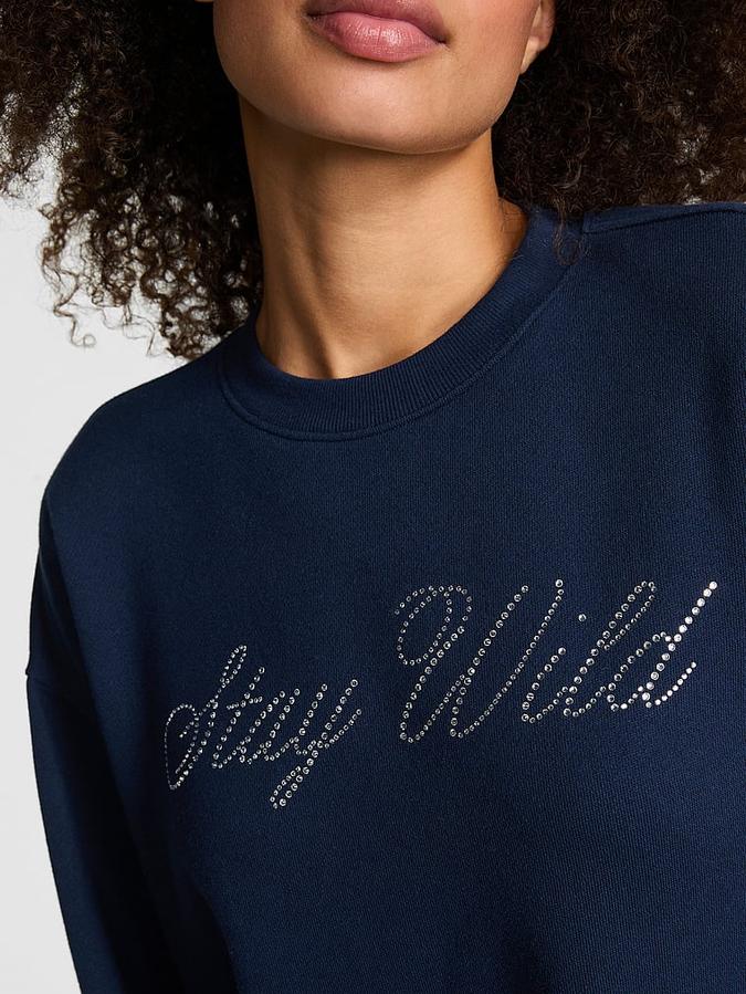 Ivy Fleece Oversized Crew Sweatshirt image number 2