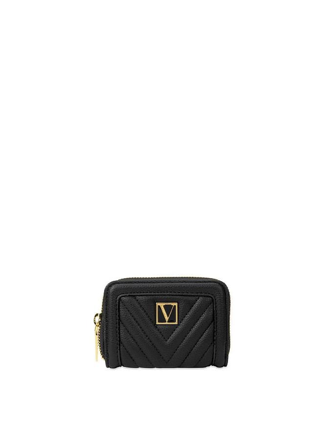 The Victoria Small Zipped Wallet Black