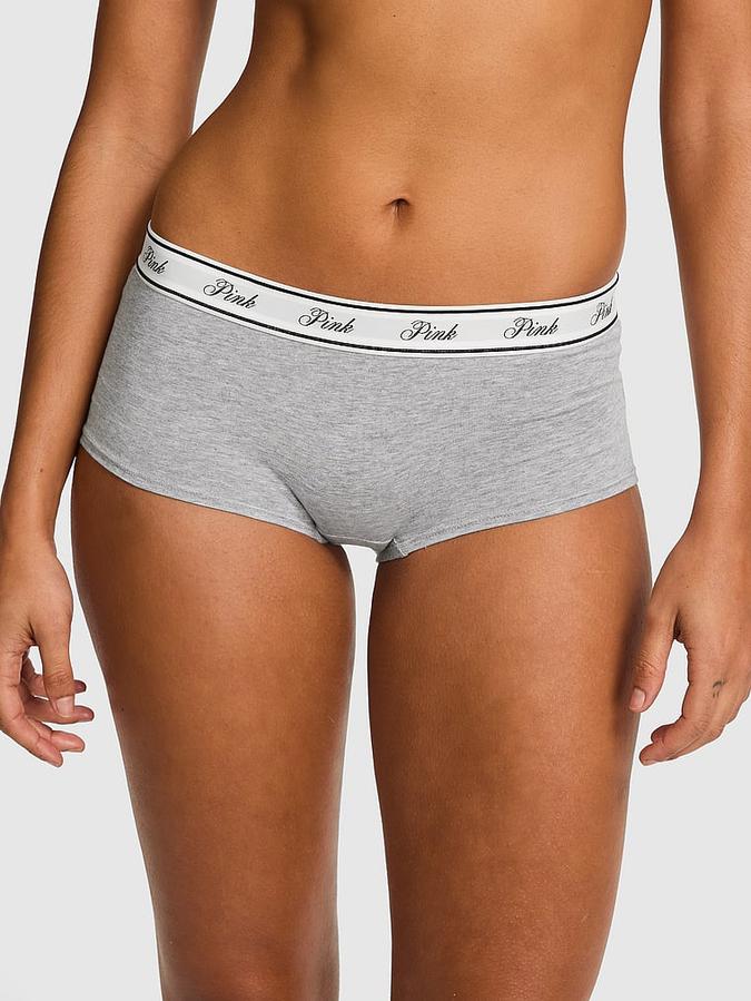 Logo Cotton Shine Boyshort Panty