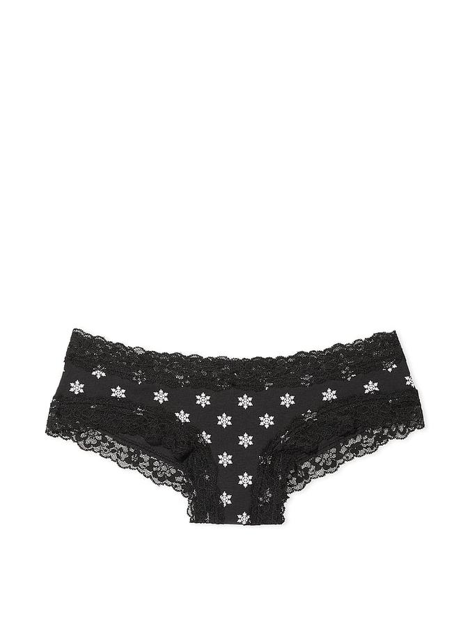 Lace-Waist Cotton Cheeky Panty image number 2