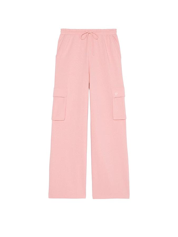 Ivy Fleece Wide-Leg Cargo Sweatpants image number 2