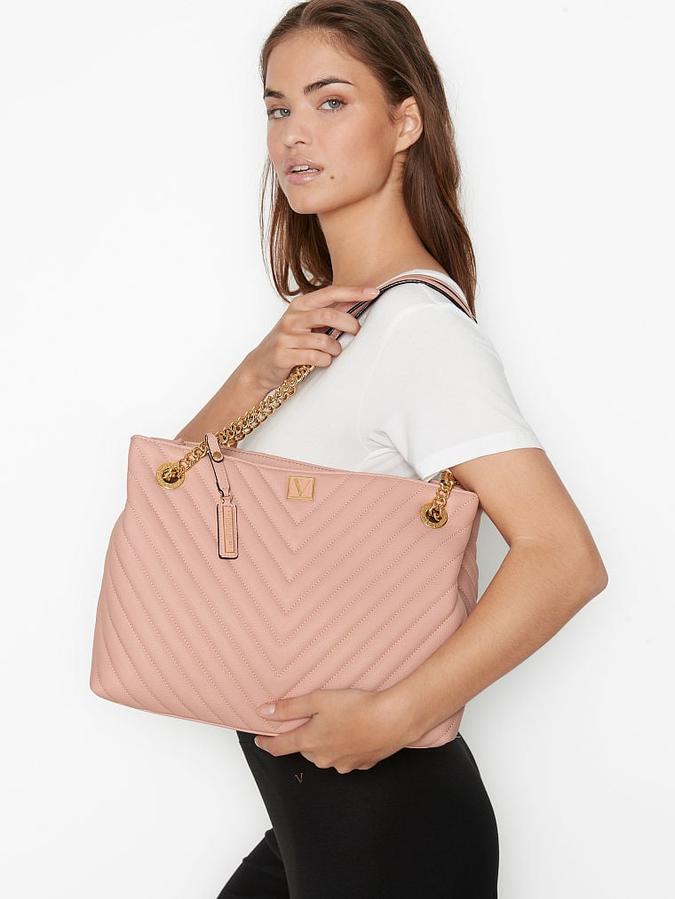 The Victoria Shoulder Tote Orchid Blush image number 2
