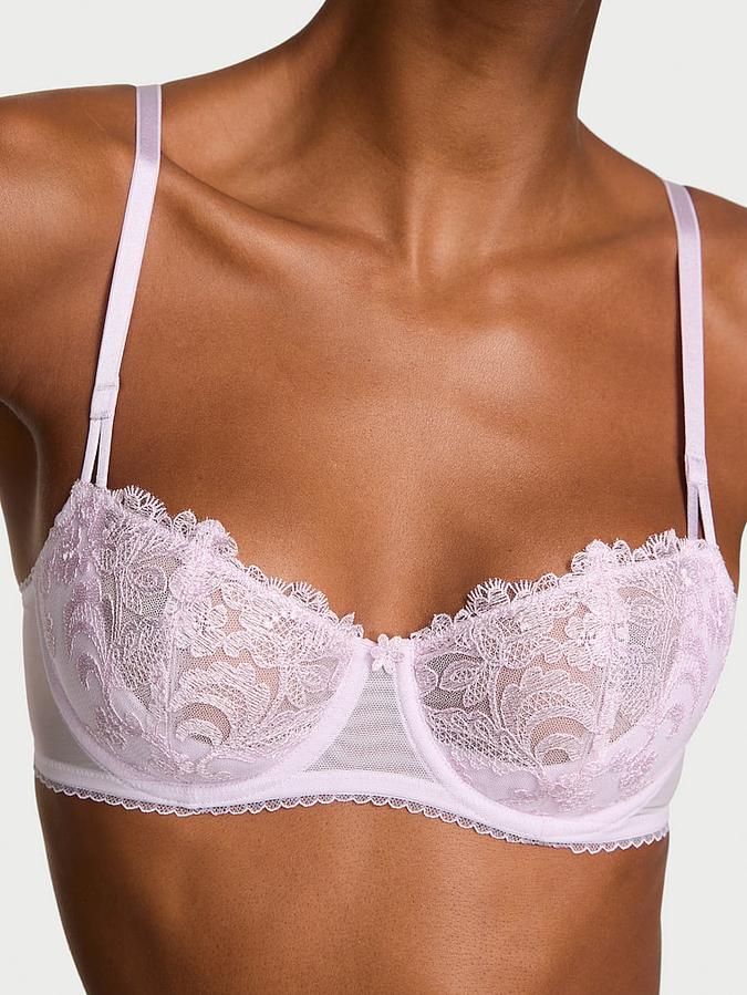 Wicked Vintage Blossom Embroidery Unlined Balconette Bra