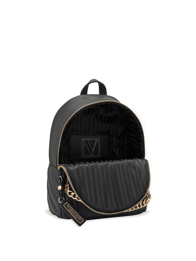 The Victoria Small Backpack Black image number 4