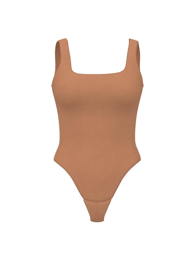 Bodywear by Victoria's Secret with FeatherSoft&trade; Innovation Square-Neck Tank Bodysuit image number 2