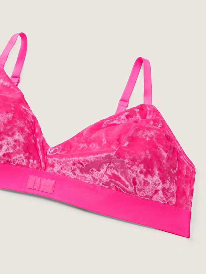 Velvet Triangle Bralette image number 3