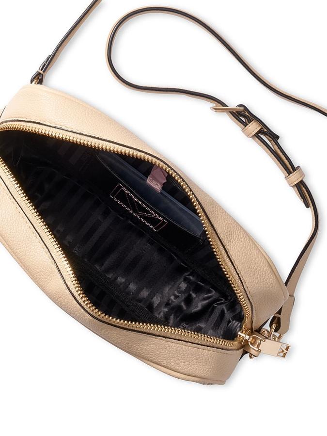 The Victoria Top-Zip Crossbody Natural