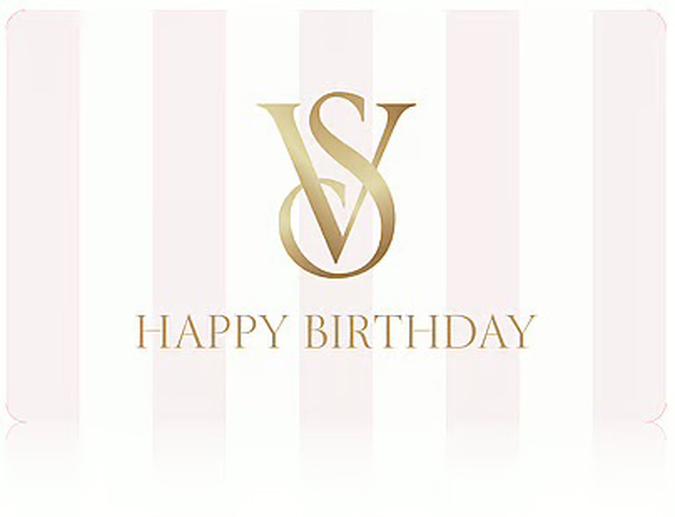 VS eGift Card- Happy Birthday Striped