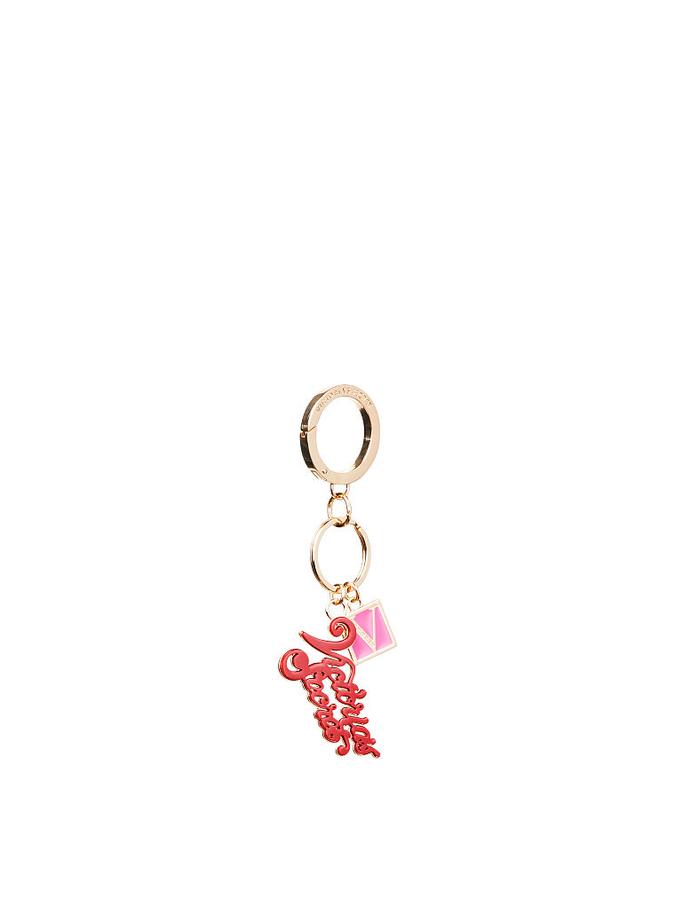 The Victoria Keychain Charm Pink